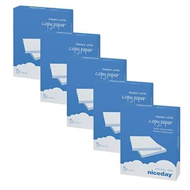 2500 Sheets Copier Paper White Printer Paper Business Copy Paper White Printer Paper Brilliant White Universal Paper DIN A4 80 g/m² 80 g/m² - 21 mm x 29.7 cm