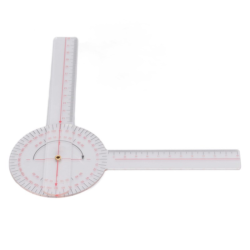 Orthopaedic Use Goniometer 360° Physical Therapy Angle Protractor Ruler for