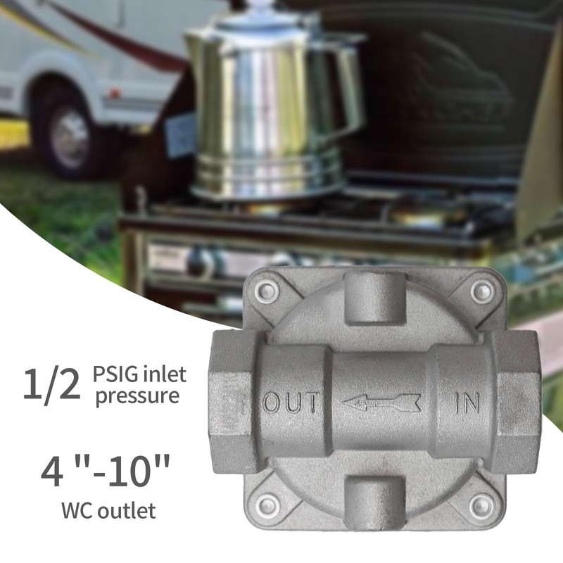 Natural Gas Pressure Regulator with 3/4" FNPT Thread 4"-10" WC