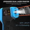 HOLDPEAK Pyrometer D:S=30:1 with Bluetooth, High Temp Infrared Thermometer -58℉~2912℉,
