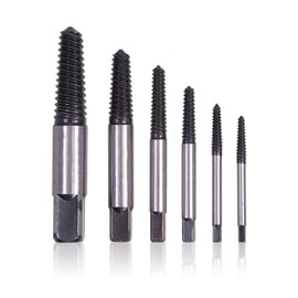 Bettli Damaged Screw Extractor Set,6 Pcs Easy Out Bolt Extractor Set Stripped Stud Screw Remover Tool Drill Bit Kit Set with Box for 1/8 to 1 Inch Thread Broken Nut Pipe Faucet
