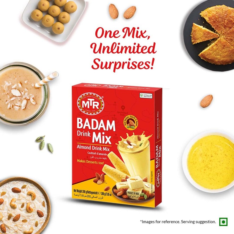 MTR Badam Drink Mix (200gm (Pack of 1))