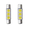 28mm 29mm 6614F Festoon LED Bulbs Super Bright 3SMD 5050