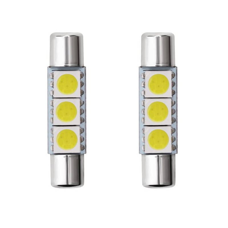 28mm 29mm 6614F Festoon LED Bulbs Super Bright 3SMD 5050