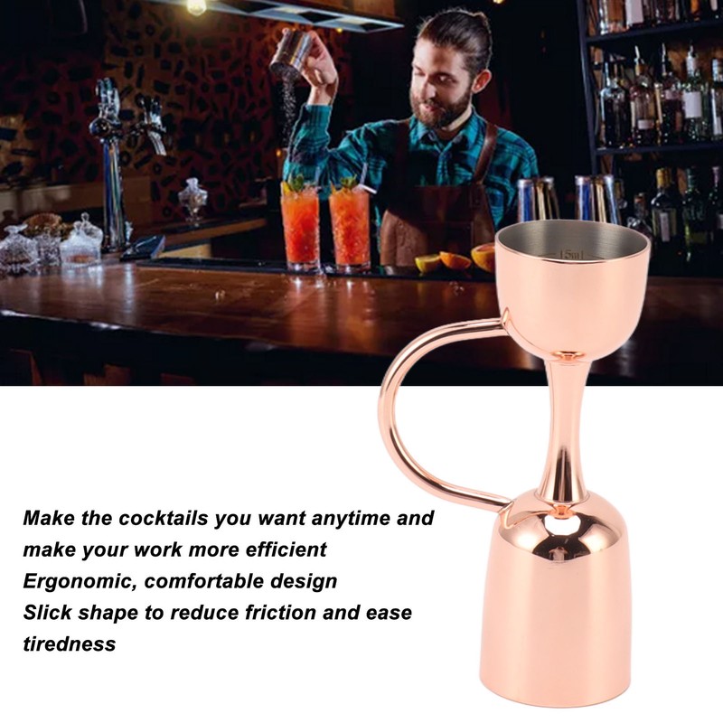 Double Sided Cocktail Bell Jigger Stainless Steel Dual End Wine