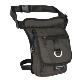 Vanlison bolsa táctica impermeable Airsoft para pierna bolsa de motocicleta panel bolsa, A-negro, Mediano