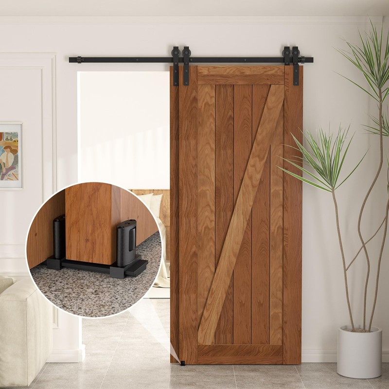 BONIKLUBA Siding Closet Door Floor Guide,Barn Door Guide for Bottom,Adjustable