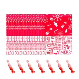 Leepro 500 pcs Christmas Nougat Candy Wrappers DIY Homemade Baking Caramels, Chocolate, Hard Candy Twisting Wax Paper for Wedding, Birthday, Party, Baby Shower, Xmas Crafting Cheese (A)