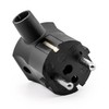2 pieces - earthing contact plug made of thermoplastic, Schuko