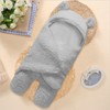 Infant Blanket Sleeping Wrap Ultra Soft Cute Bear Shape Plush