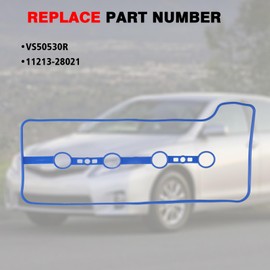 ZONFANT Engine Valve Cover Gasket Set Seal Compatible with Scion Pontiac Lexus Vehicle Matrix Camry RAV4 Corolla Solara Highlander Vibe tC xB HS250h 2001-2015, Replace#VS50530R