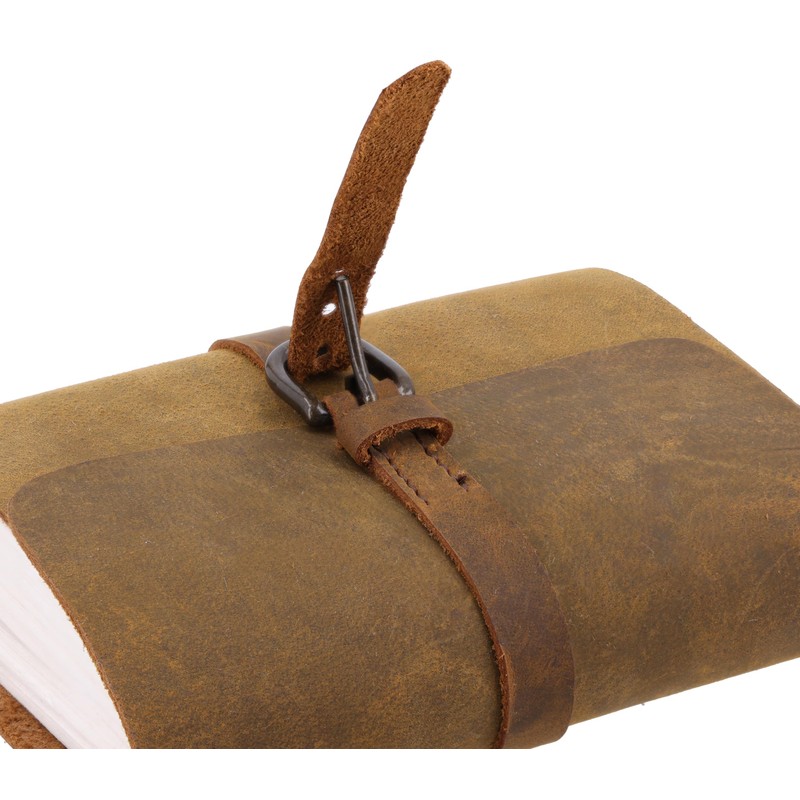 Gusti Leather Notebook Fedra - Diary Vintage Notebook Brown Leather