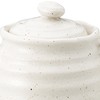 Wiccan Spine Kiln Fired Ceramic Pot White Glazed (with net)