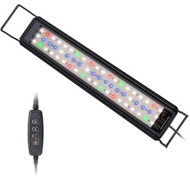 SPL-30 Aquarium LED Lighting, Full Spectrum Countertop Light, Aquarium Lamp with Timer, 10 Brightness Levels, Dimmable, Adjustable Timer Switch 6/10/12 Hours
