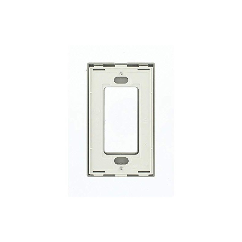 Leviton 1-Gang Decora Plus Screwless Wall Plate, 80301-SGY, Gray