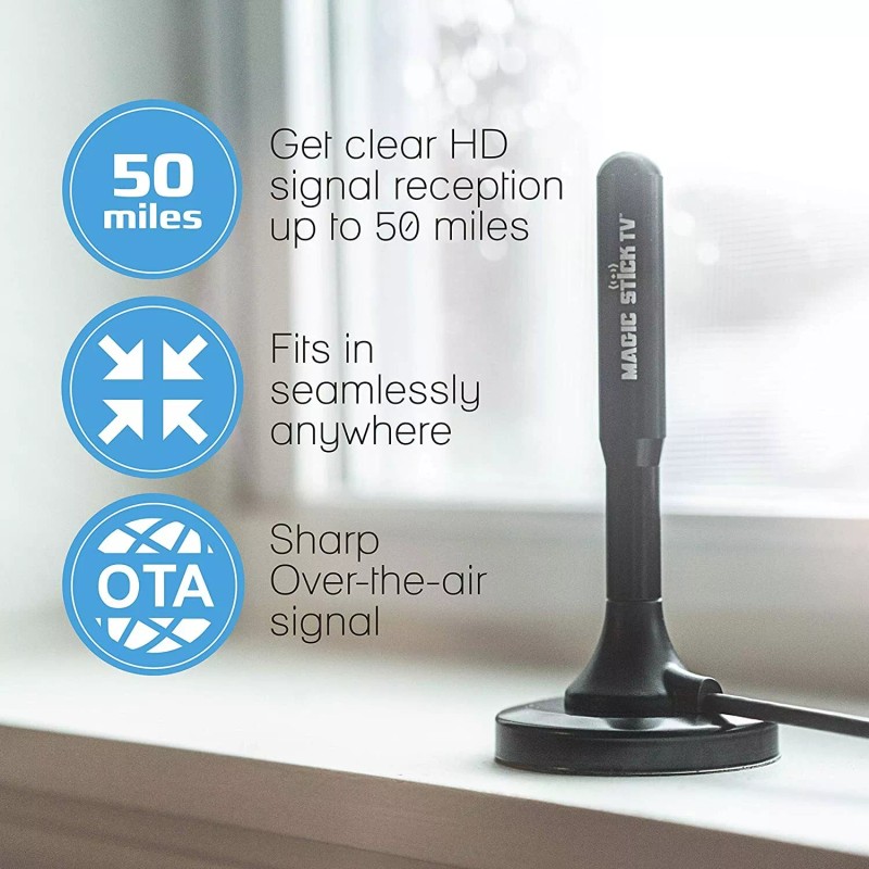 Magic Stick TV HDTV Antenna Signal Booster MS-45 MAX 2022