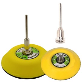 φ3-inch Hook and Loop Sanding Pad, Diameter 3”(75mm) with Shank1/8(3mm) Hook Loop Discs 1-Pack & 2-Pack with Shank Loop Backing Pad (2-Pack)