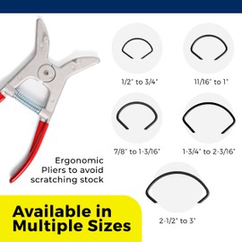 Miter Spring Clamps DESIGNED FOR WOODWORKING PROJECTS | 8 To A Package 11/16" to 1" | Woodworking - Picture Frames - Crown Molding - Wood Trim and More (11/16" to 1" Miter Spring Clamp)