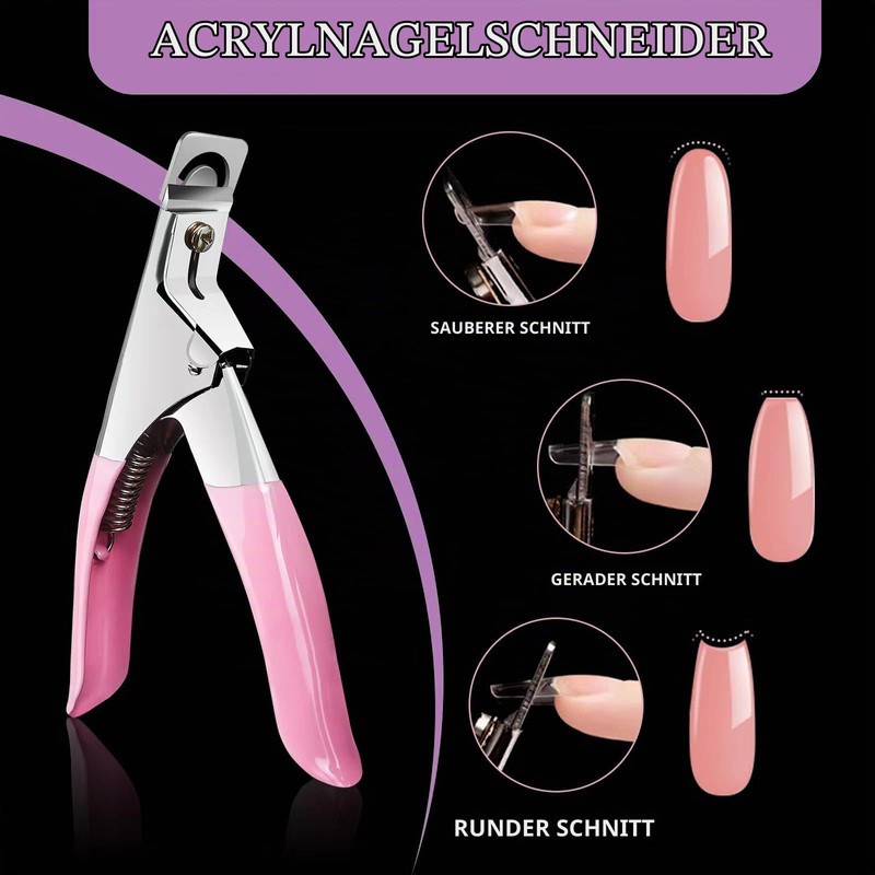 Nail Tips for Gel Nails, Venares 500 Pieces Acrylic Artificial