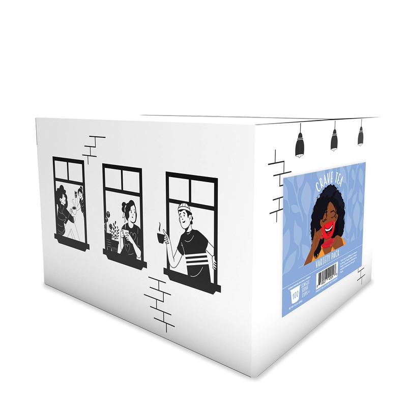 Crave Beverages Tea Pods, Assorted Variety Pack for Keurig K