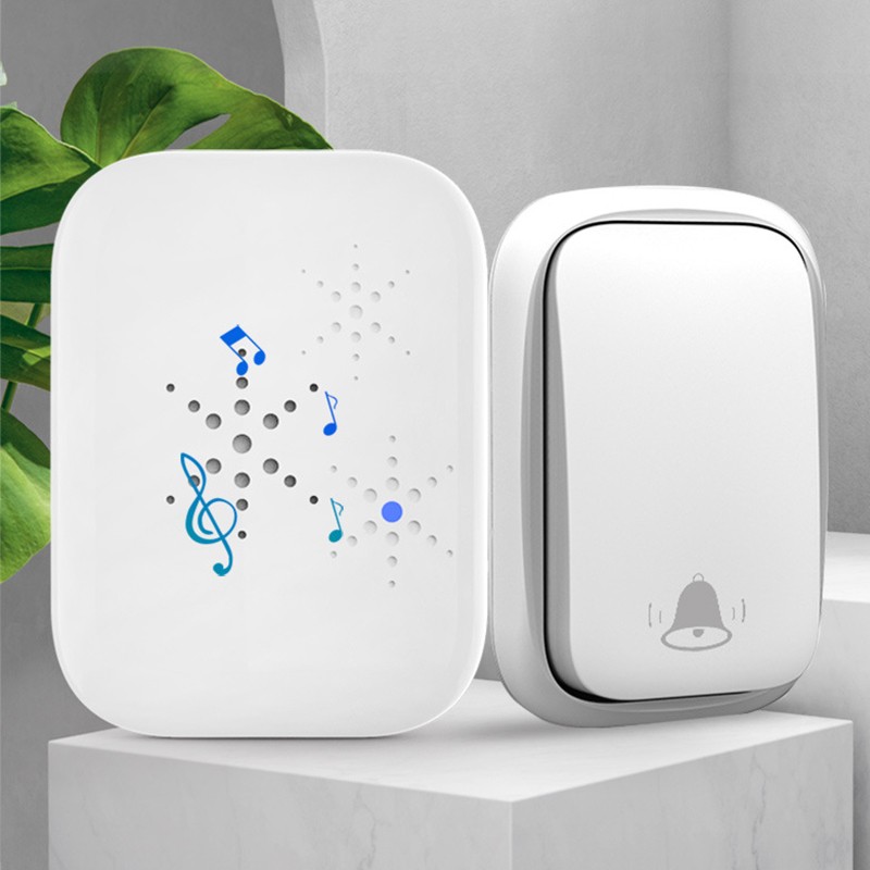 Self Powered Wireless Doorbell Set Waterproof Long Range 36 Ringtones