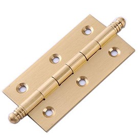 4Pack Decorative Solid Brass Cabinet Cupboard Door Butt Hinges Furniture Folding Hinges Hardware Lot 2.5inch (4, 2.5")