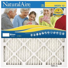 NaturalAire 20X25X1 HVAC Air Filter MERV 13, Replacement Furnace Upgrade for Home or House, Trap Dust & Debris and Purify Air: Keep Your AC Vent Clean (4 Pack)