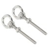 sourcing map M6 1/4"x1.97" Stainless Steel Eye Bolts Threaded Screw