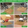 Wooden Threshold Ramp for Home Steps, 8" Rise Doorway Ramp
