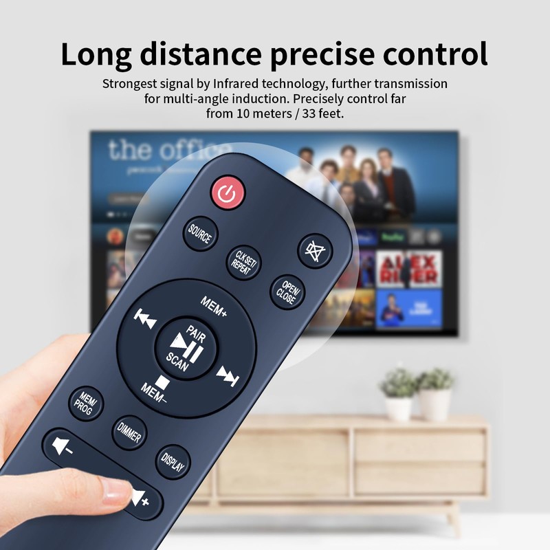 Replacement IR Remote Control for AIWA Exos Home Speaker Compatible