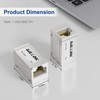 iwillink 2-Pack Shielded Cat6 RJ45 Inline Couplers, Female to Female
