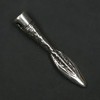 Spearhead Pendant Jewellery 925 Sterling Silver, Pendant with Eyelet: 4cm