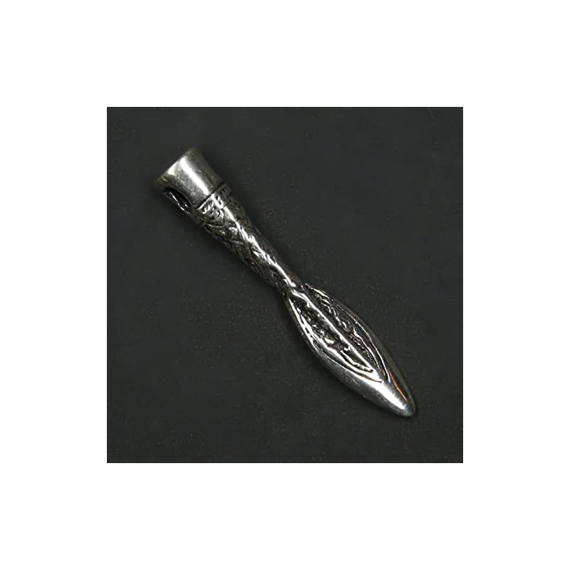 Spearhead Pendant Jewellery 925 Sterling Silver, Pendant with Eyelet: 4cm