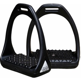 Harry´s Horse Steigbügel Compositi Reflex Reflective, Farbe:schwarz, Größe:Adult