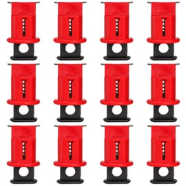 Frcctre 12 Pack Pin Out Wide Circuit Breaker Lockout Device, Industrial Grade Miniature Loto Device Breaker Switch Lock for Electrical Lockout, OSHA Compliant