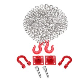 1/10 Scale RC Crawler Tow Hook Buckle Tow Chain U Shaped Compatible with Hsp, Redcat, Axial, scx10 Model Car Accessory