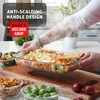 Eatex 8-Pack Glass Food Storage Containers with Lids, Baking Pans