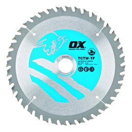 OX Wood Cutting Thin Kerf Circular Saw Blade 165/20mm, 40 Teeth ATB