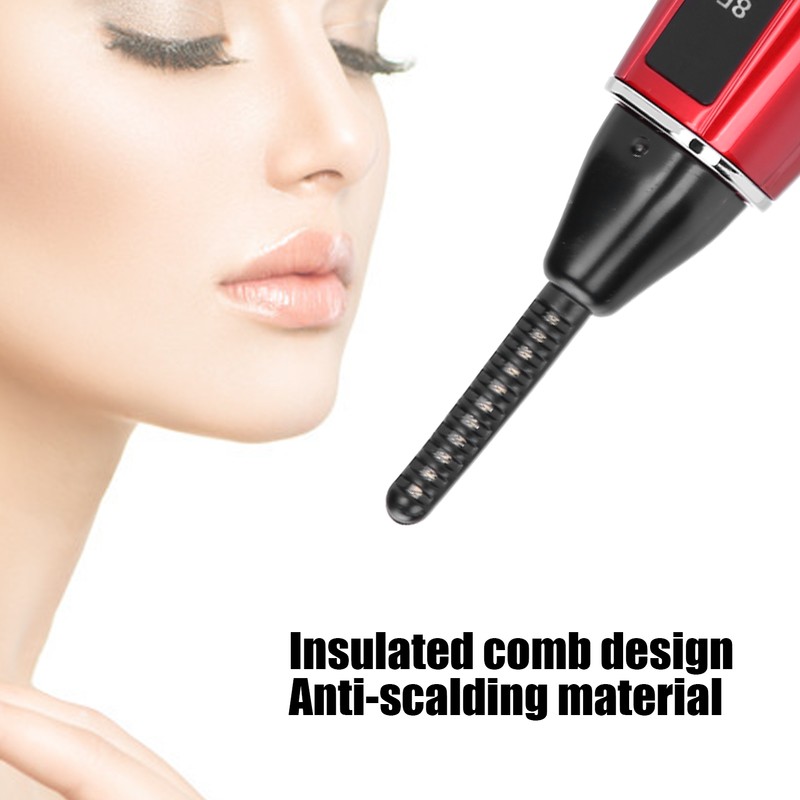 Electric Heated Eyelash Curler Long Lasting Two Temperature Electric Eyelash