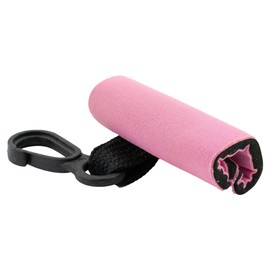 Kage 10 Clip-On Neoprene Pink Sleeve Lip Balm Holsters Lipstick Holder Key Chain
