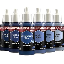The Army Painter, Warpaints Fanatic Flexible Triad: Strong Pale Blues, 6 x 18 ml acrylic paints - Miniature quality hobby paint for Dungeons and dragons (DnD) & Warhammer Miniatures