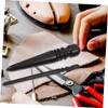 iplusmile 6pcs Sandalwood Leather Burnisher Tool for Projects Burnishing Tool