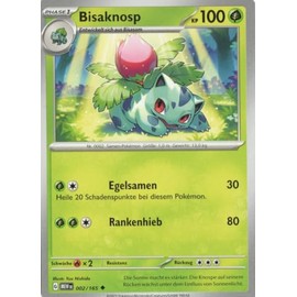 MZTCG - Bisaknosp MEW 002-151 - Sammelkarte - Deutsch - mit MZTCG Versandschutz