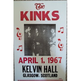 The Kinks Playing in Scotland Poster