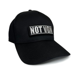 No Face No Name Baseball Cap NOT VGN in Black I Unisex Freely Adjustable I Embroidered Patch I Snapback Cap Cap Hat, black