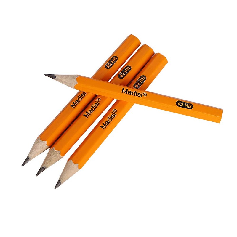 Madisi Golf #2 HB Half Pencils, 3.5" Mini Pre-Sharpened, 144