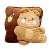 Travel Blanket and Pillow Set Multifunctional Plush Cute Animal Hand