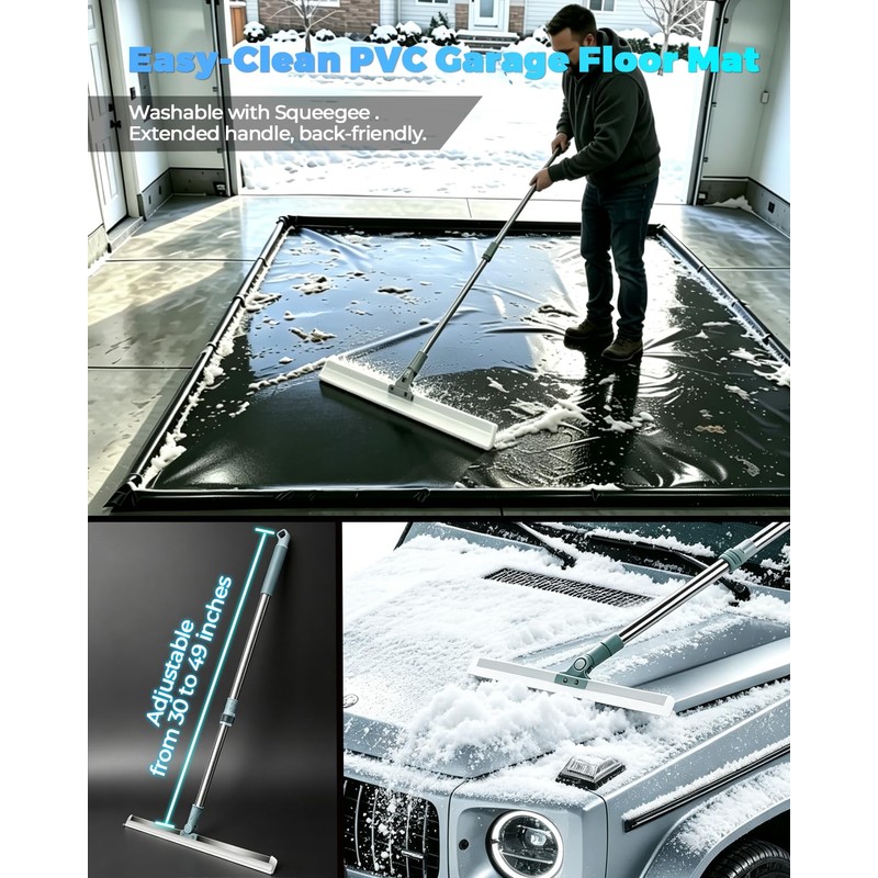 Containment Mat 7'9" x 16' Garage Floor Mats for Under