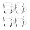 QWORK Espresso Shot Glass with Handle, 4 Pack 3-Ounce Double