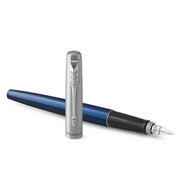 Parker Jotter Fountain Pen & Ballpoint Pen Gift Set | Royal Blue CT | Medium Nib | Luxury Metal Gift Box Included